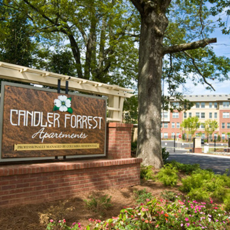 Community signage at Candler Forrest Apartments - Apartments in Decatur, GA
