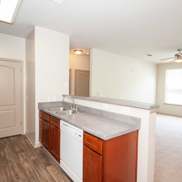 Kitchen and dining view at Candler Forrest Apartments - Apartments in Decatur, GA