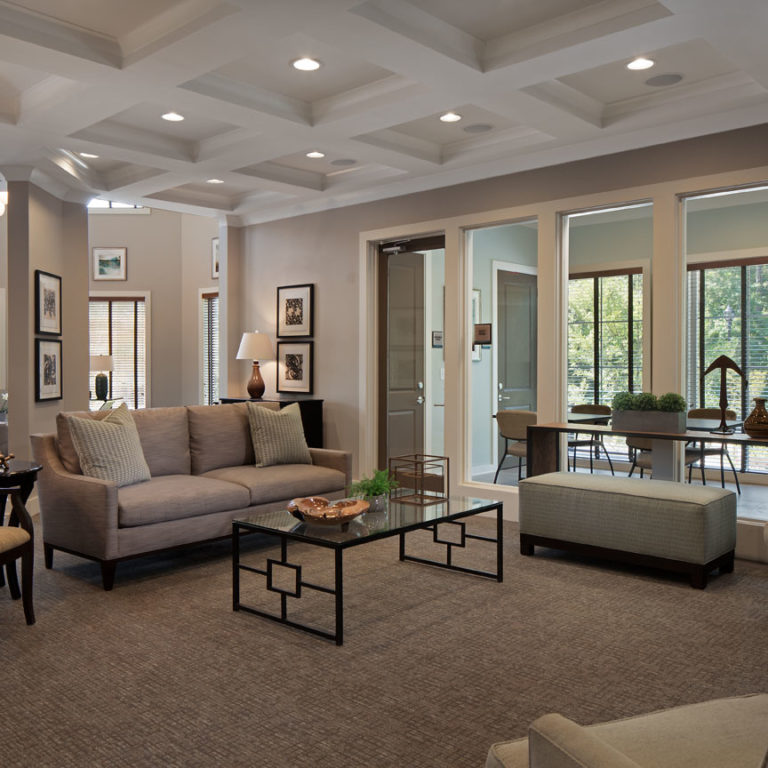 Leasing office interior at Columbia Brookside Classic Community - Apartments in Athens, GA