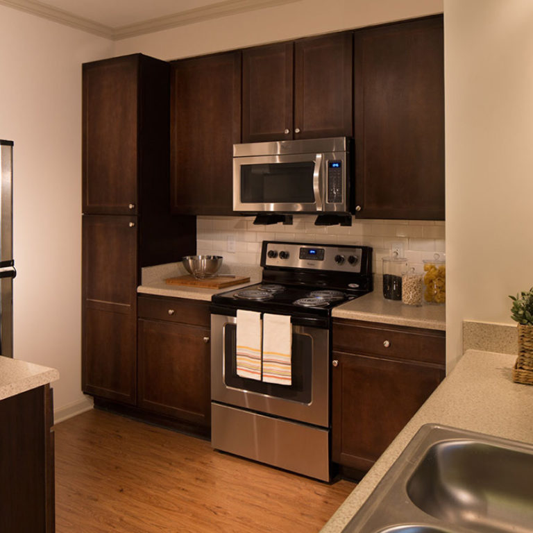 Interior kitchen at Columbia Brookside Senior Residences - Senior Apartments in Athens, GA