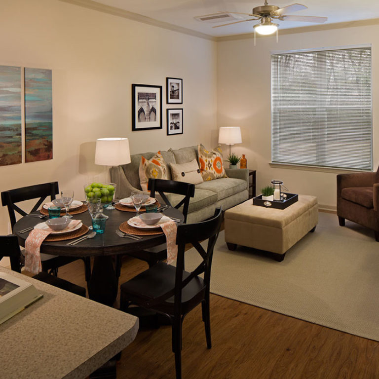 Interior living room at Columbia Brookside Senior Residences - Senior Apartments in Athens, GA