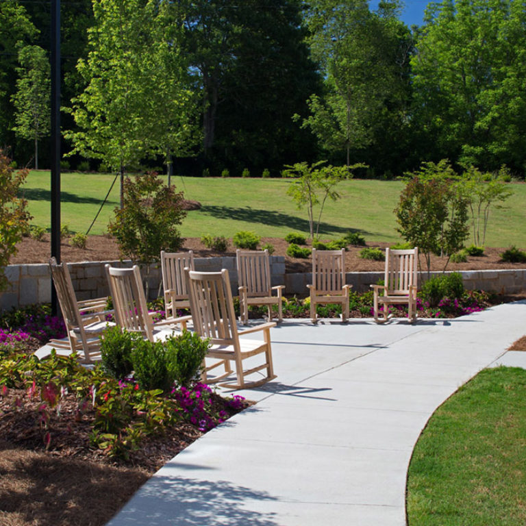 Pathways throughout Columbia Brookside Senior Residences - Senior Apartments in Athens, GA