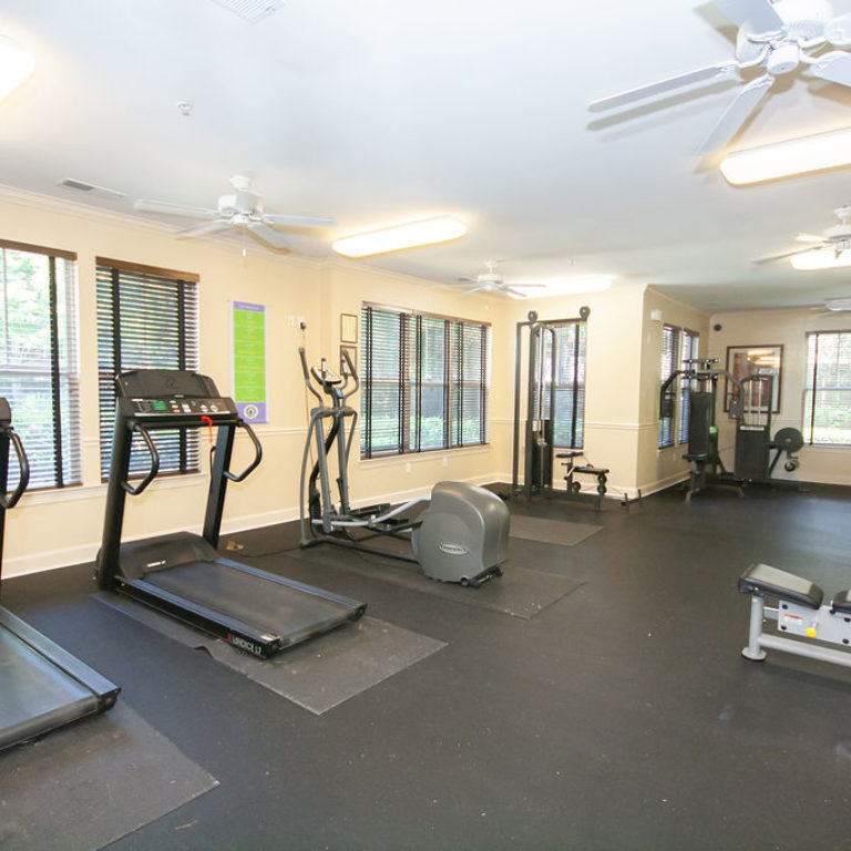 Fitness center at Columbia Commons - Apartments in Atlanta, GA