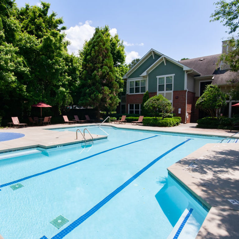 Pool area at Columbia Commons - Apartments in Atlanta, GA