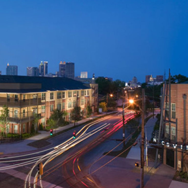 Columbia Mechanicsville Community at night- Apartments in Atlanta, GA