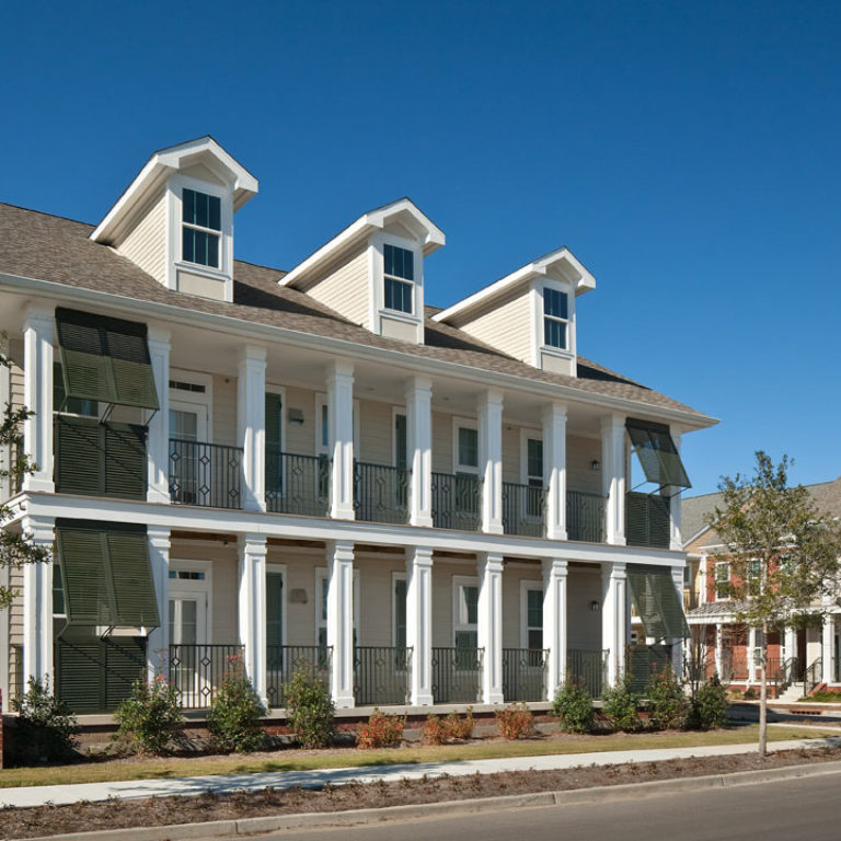 Two story apartment building at Columbia Parc at the Bayou District - New Orleans, LA