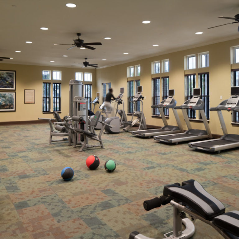 Fitness center at Columbia Parc at the Bayou District - New Orleans, LA