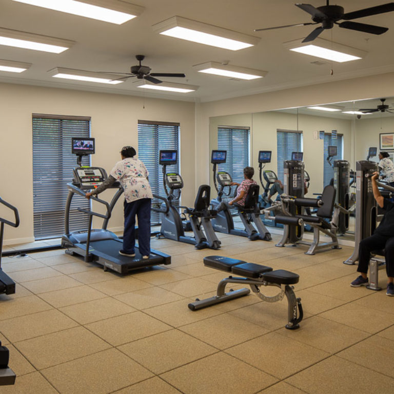 Fitness center at Columbia Senior Residences Community at Decatur East - Senior Apartments in Decatur, GA