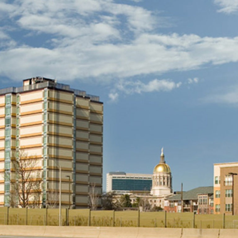 Downtown Atlanta view and Columbia Tower Residences - Apartments in Atlanta, GA