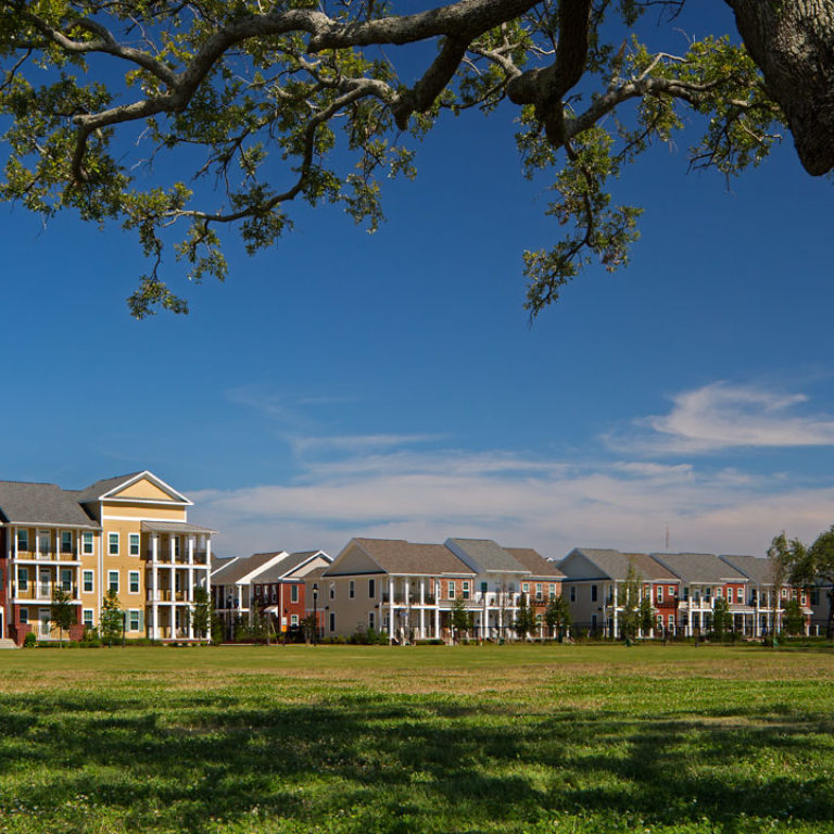 Green fields overlooking Heritage Senior Residences at Columbia Parc - New Orleans, LA