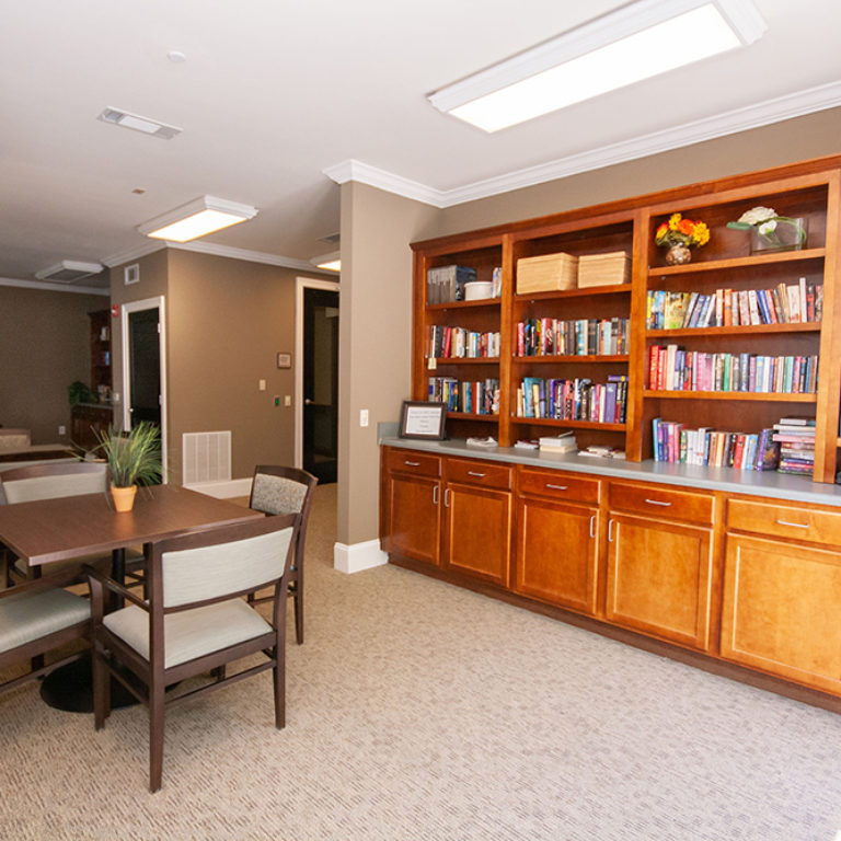 Library at The Retreat at Dorsey Manor - Senior Apartments in Marietta, GA