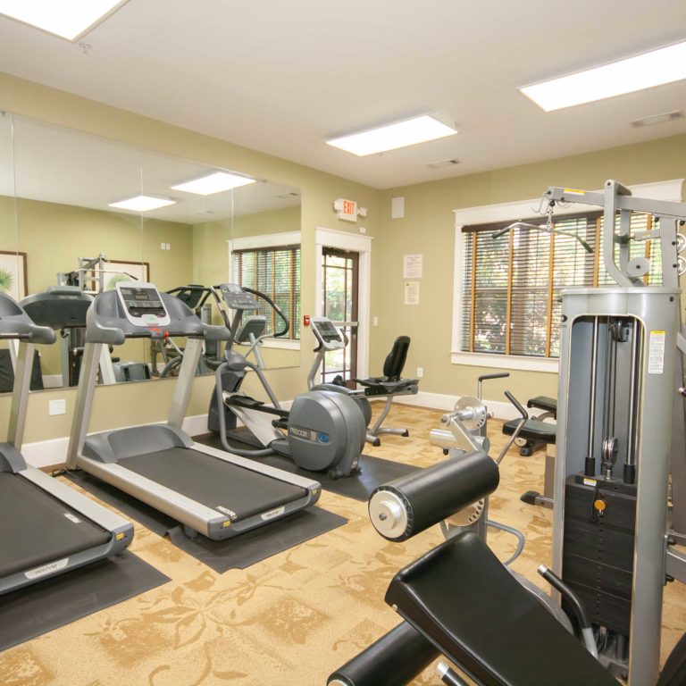 Fitness center at Park Commons Apartments Community - Senior Apartments in Atlanta, GA