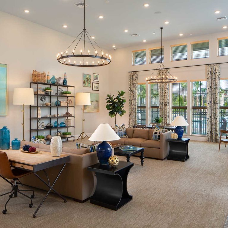 Interior of leasing office at Pendana West Lakes - Orlando, FL