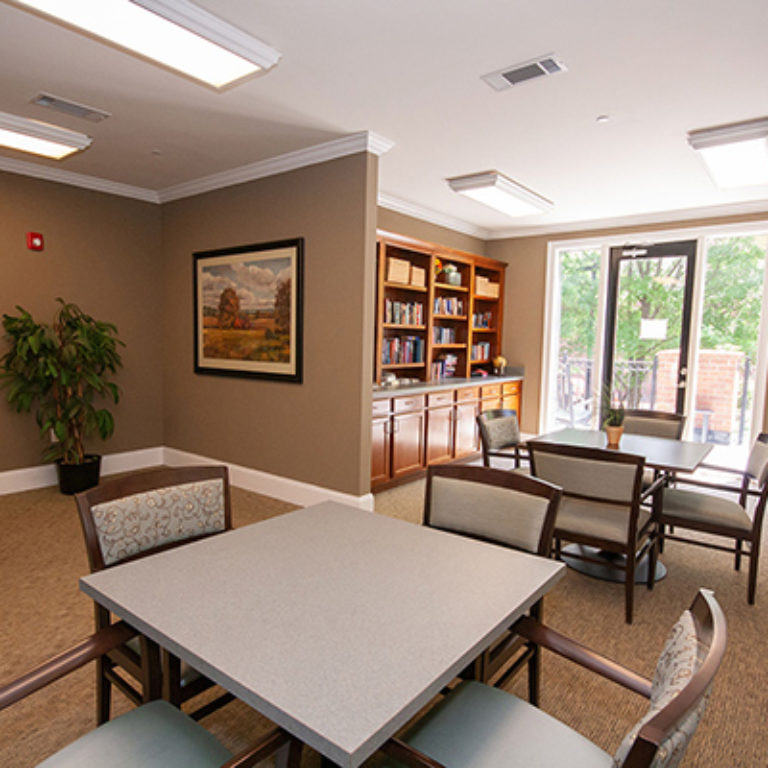 Community room at The Retreat at Dorsey Manor - Senior Apartments in Marietta, GA