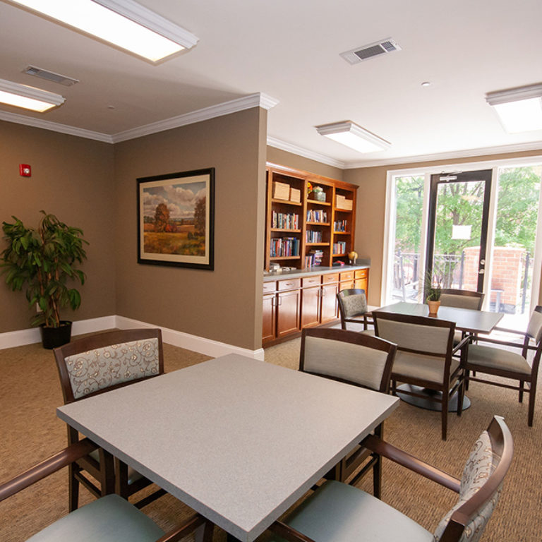 Community room at The Retreat at Dorsey Manor - Senior Apartments in Marietta, GA