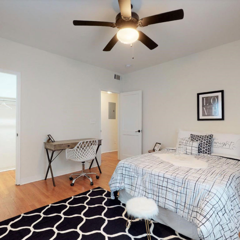 bedroom at Capitol View Manor apartments in Atlanta GA