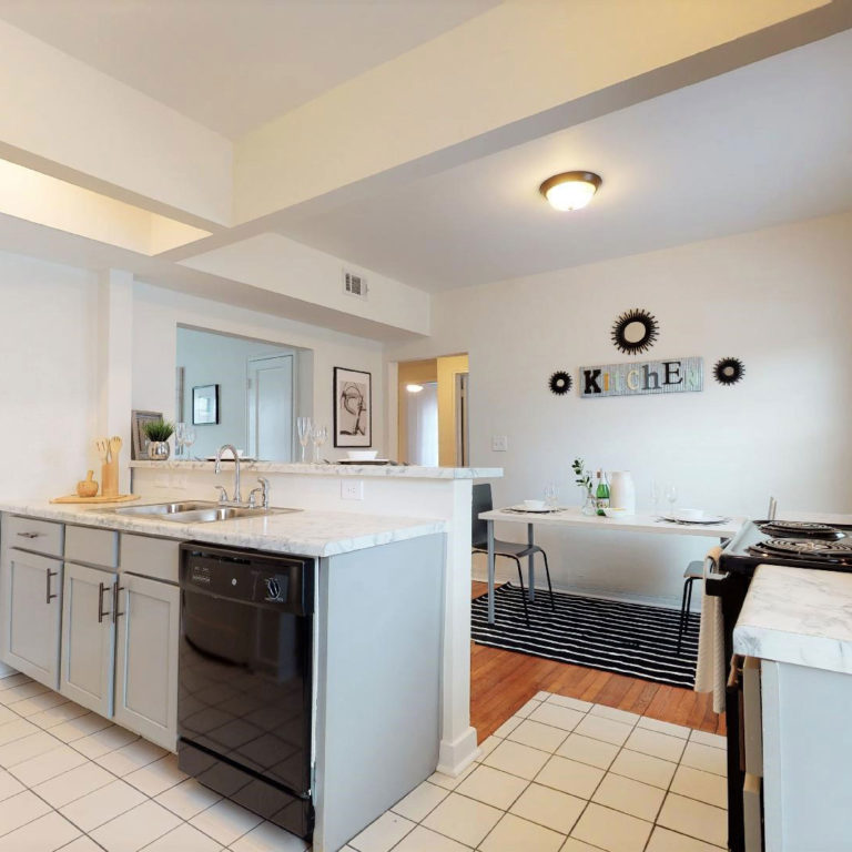 kitchen at Capitol View Manor apartments in Atlanta GA