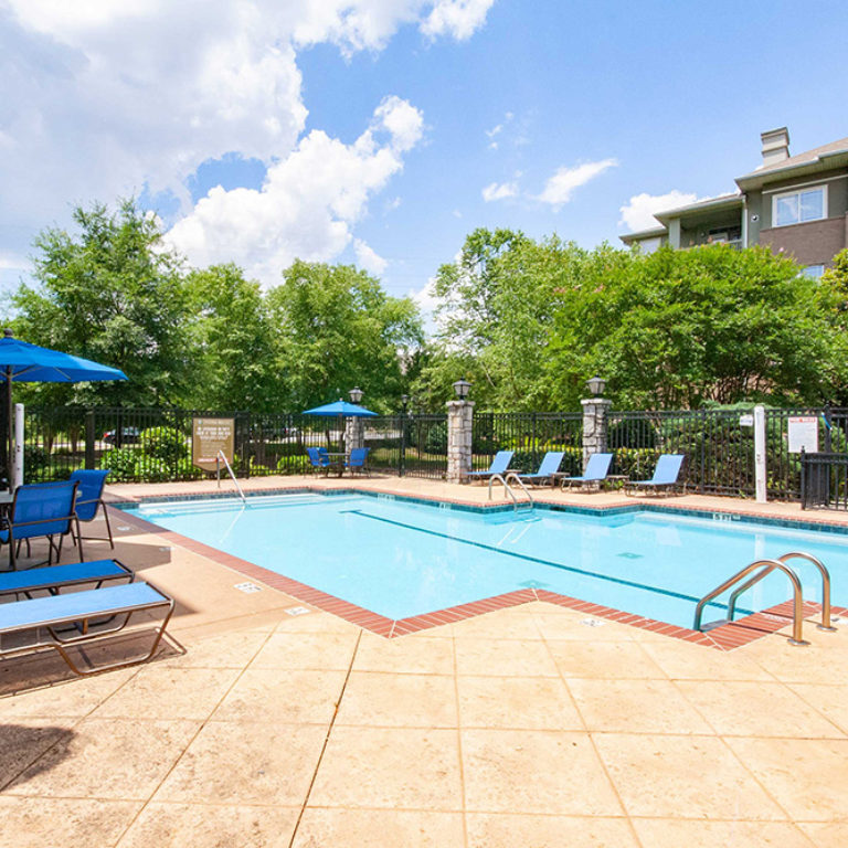 Community pool at Columbia Park Citi - Apartments in West Midtown Atlanta, GA