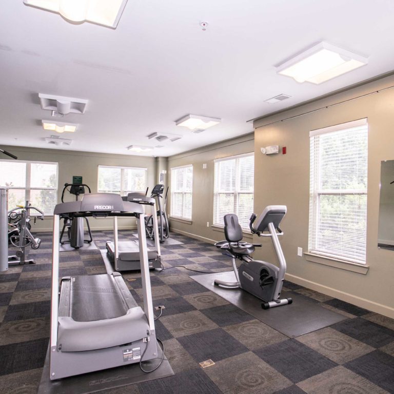 Fitness center at Columbia Senior Residences at Edgewood - Apartments in Atlanta, GA