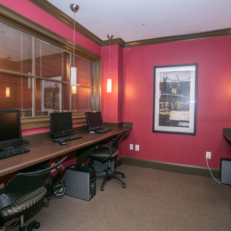 Business center at Columbia Sylvan Hills - Apartments in Atlanta, GA