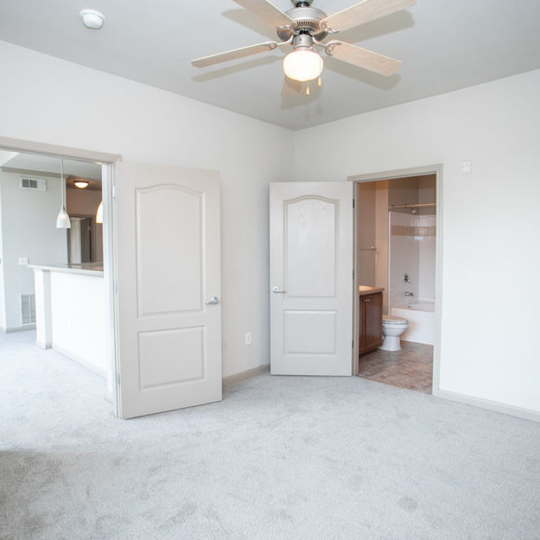 Bedroom interior at Columbia Sylvan Hills - Apartments in Atlanta, GA