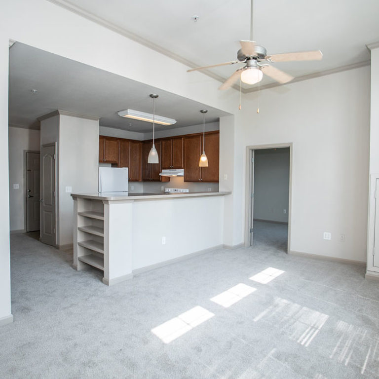 Living room interior at Columbia Sylvan Hills - Apartments in Atlanta, GA