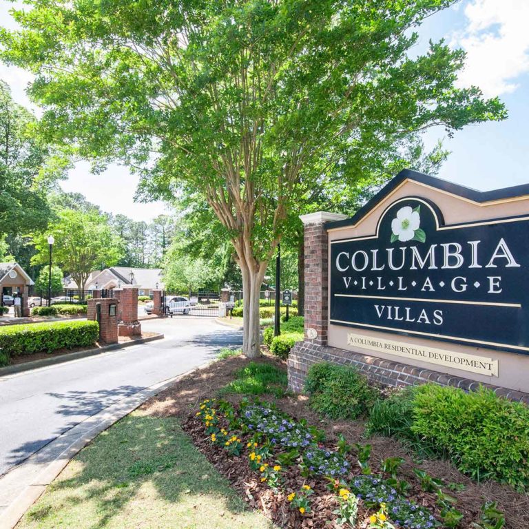 Community entrance at Columbia Village - Apartments in Decatur, GA