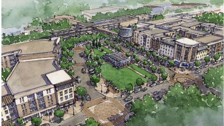 Redevelopment of Edgewood-Candler Park rendering