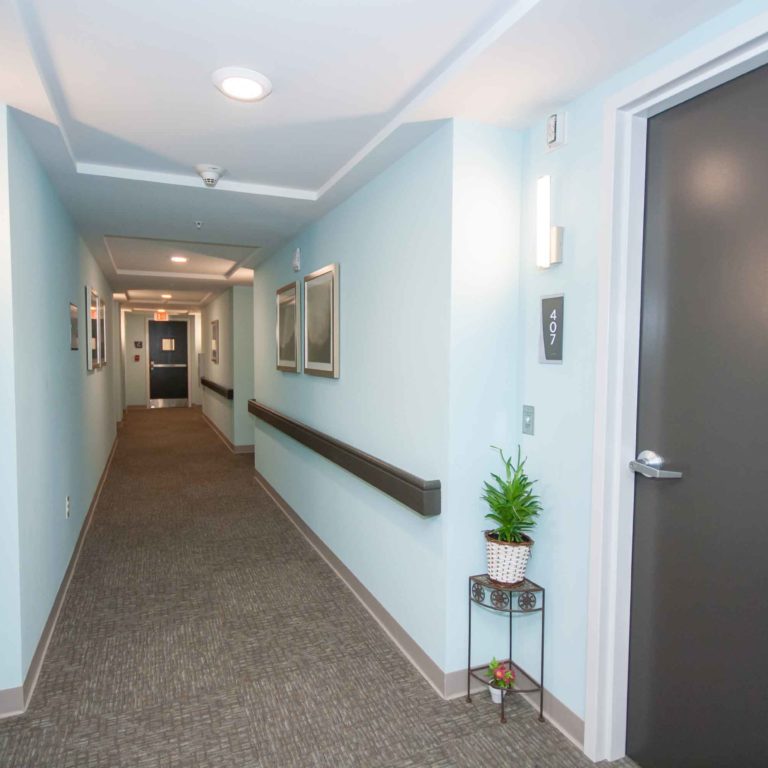 Building corridor of 10th and Juniper - Apartments in West Midtown Atlanta, GA