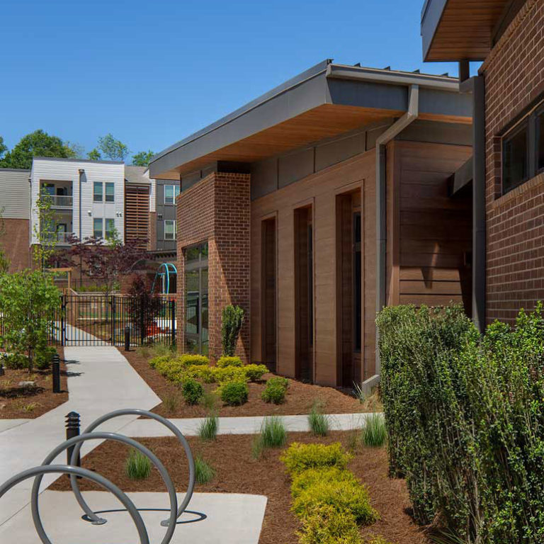 exterior view at Gardenside at the Villages of East Lake apartments in Atlanta