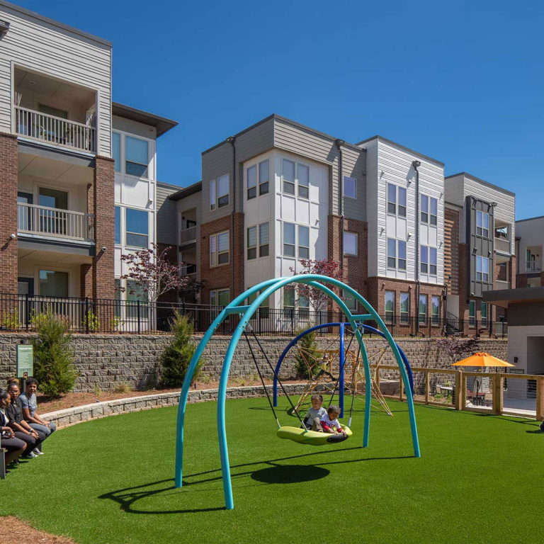 playground at Gardenside at the Villages of East Lake apartments in Atlanta