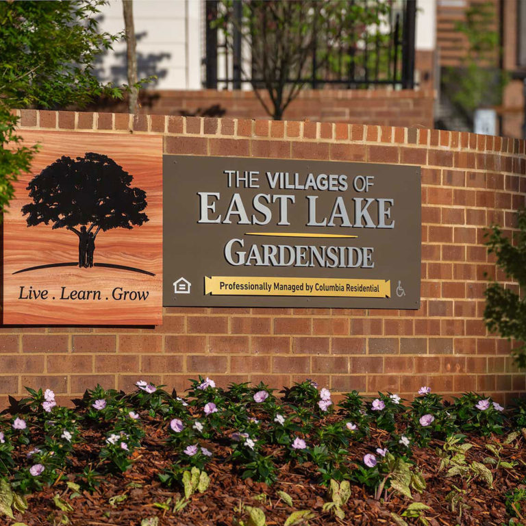 exterior view at Gardenside at the Villages of East Lake apartments in Atlanta
