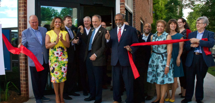 Ribbon cutting at Stride senior residences