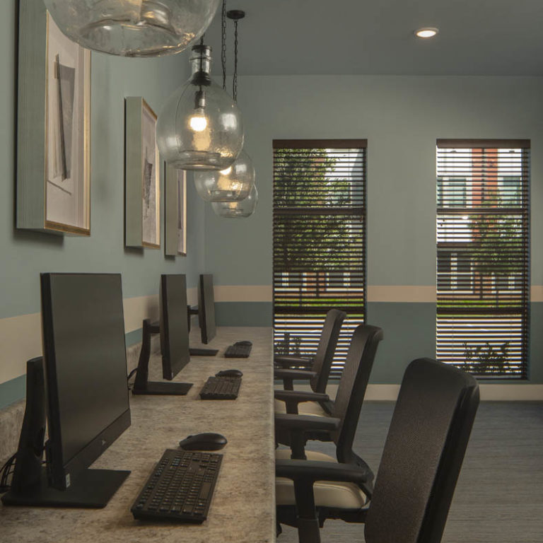 interior view of Columbia Residential apartment community amenities