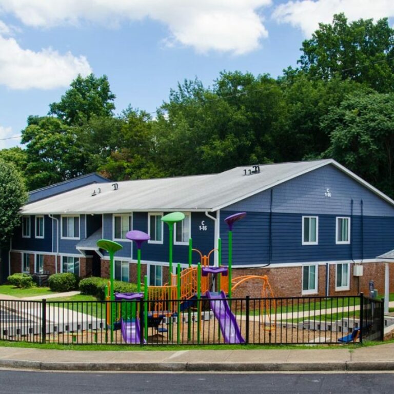 Exterior Photo of Apartments and Playground at Capitol Vanira Atlanta Georgia