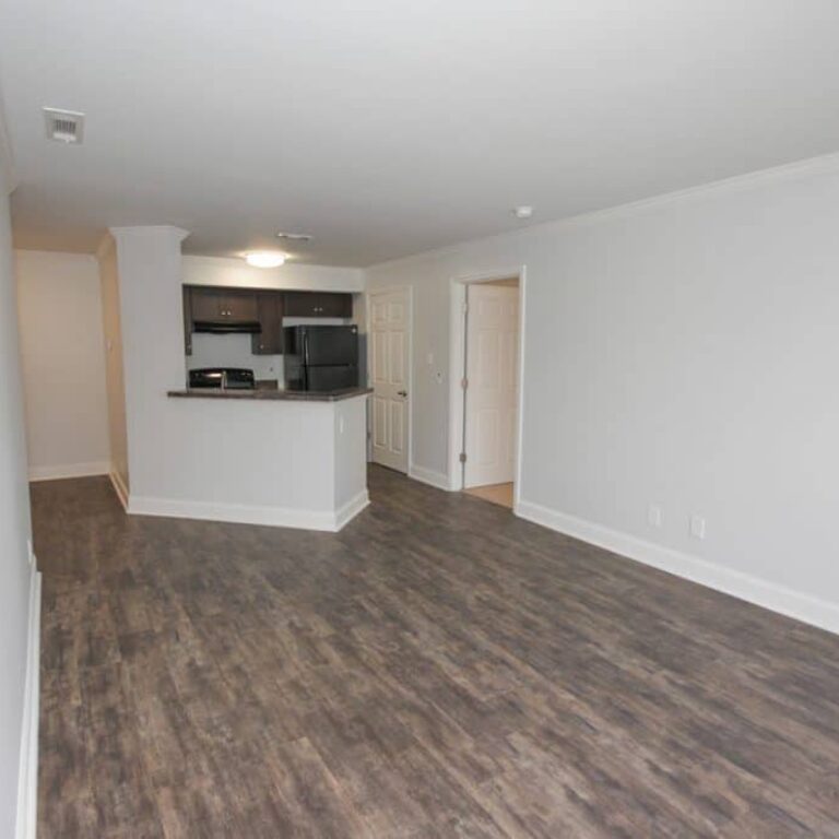 view of open living room and kitchen at villages of castleberry hill