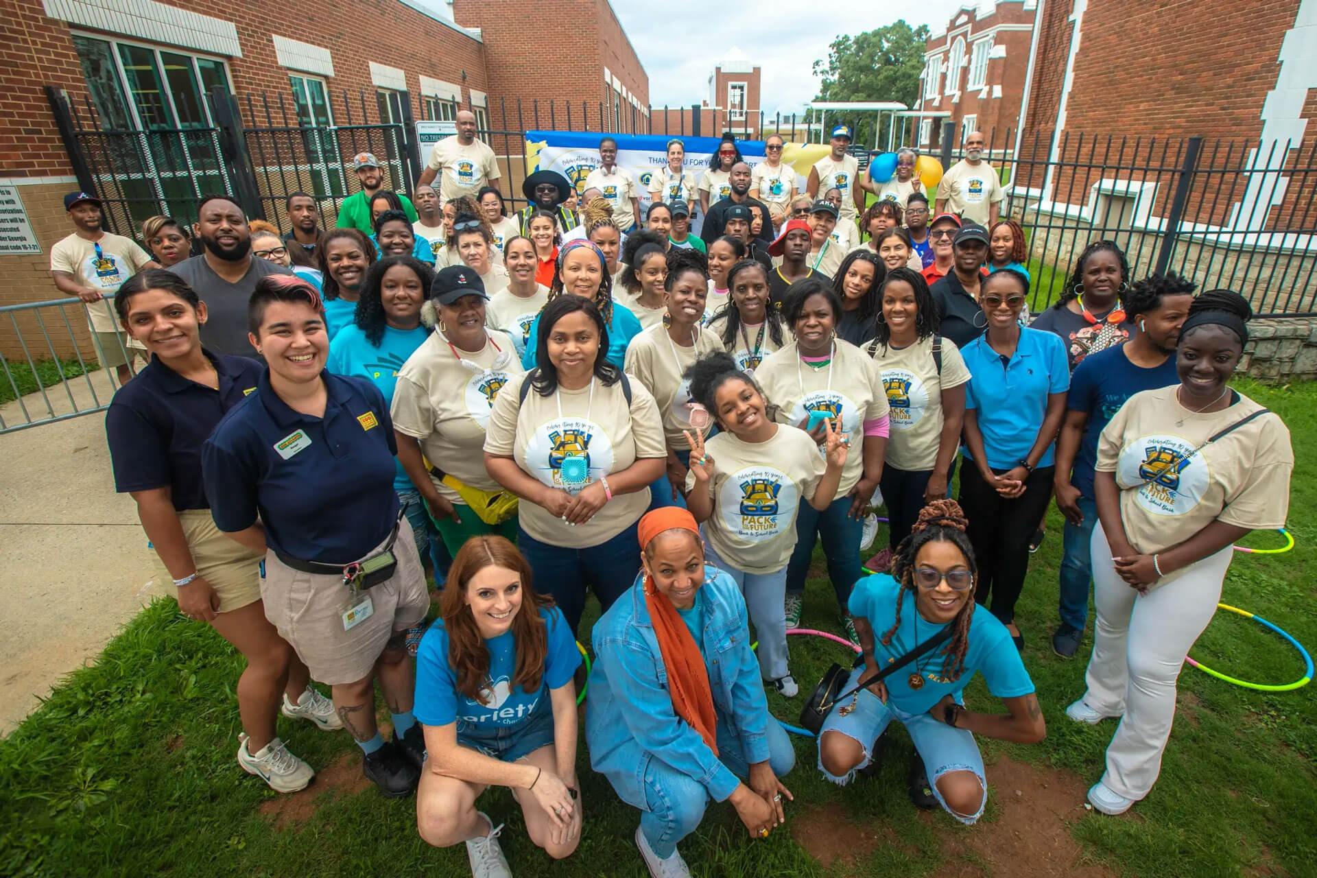 event attendees enjoy Columbia Residential's 10th annual Back to School Bash