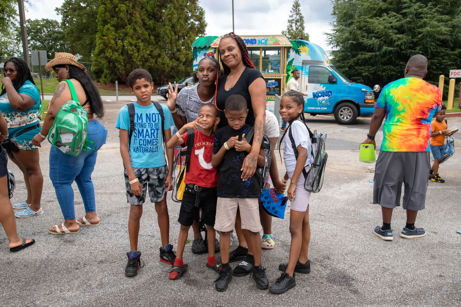 event attendees enjoy Columbia Residential's 10th annual Back to School Bash