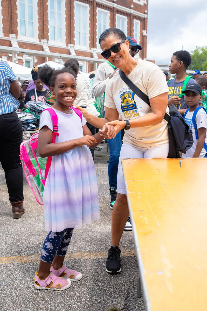 event attendees enjoy Columbia Residential's 10th annual Back to School Bash