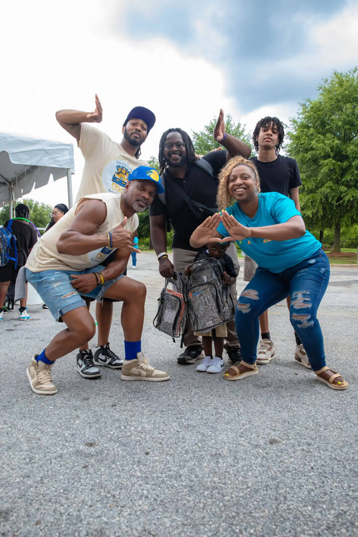 event attendees enjoy Columbia Residential's 10th annual Back to School Bash