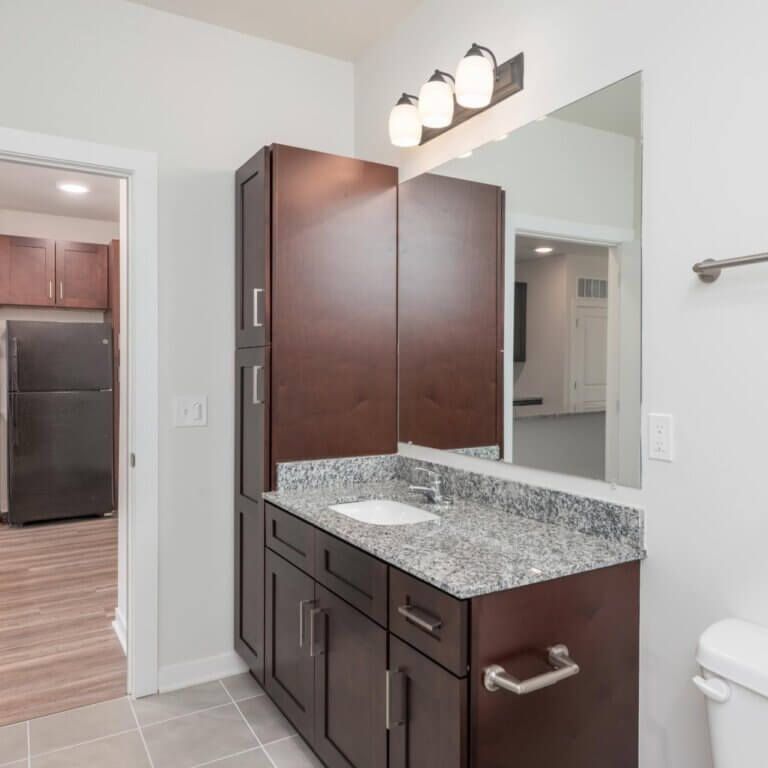 residence bathroom - The View at NoDA apartments in Athens GA