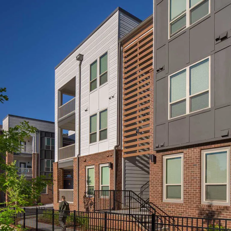 exterior view at Gardenside at the Villages of East Lake apartments in Atlanta