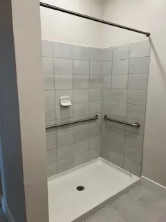 large walk in shower